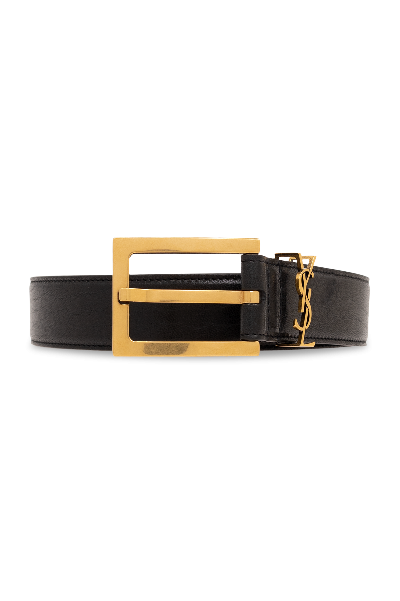 SAINT store LAURENT Embellishedleather belt size80